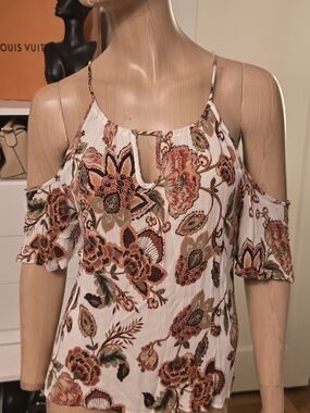 Forever21,Charlotte Russe Lot Of 3 Cold-Shoulder Peasant Blouses